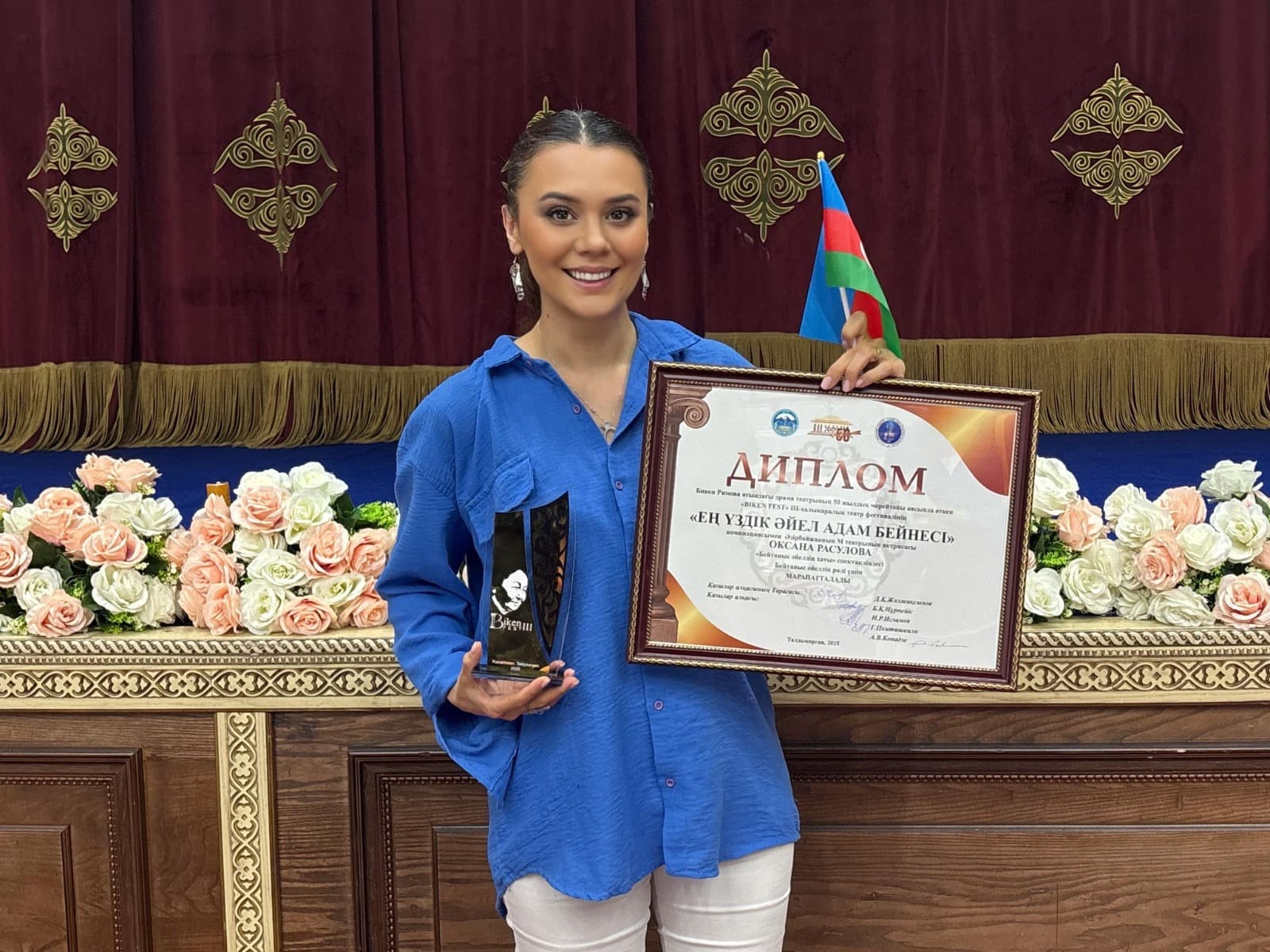 "M.Teatr"ın aktrisası beynəlxalq festivalın ən yaxşısı olub